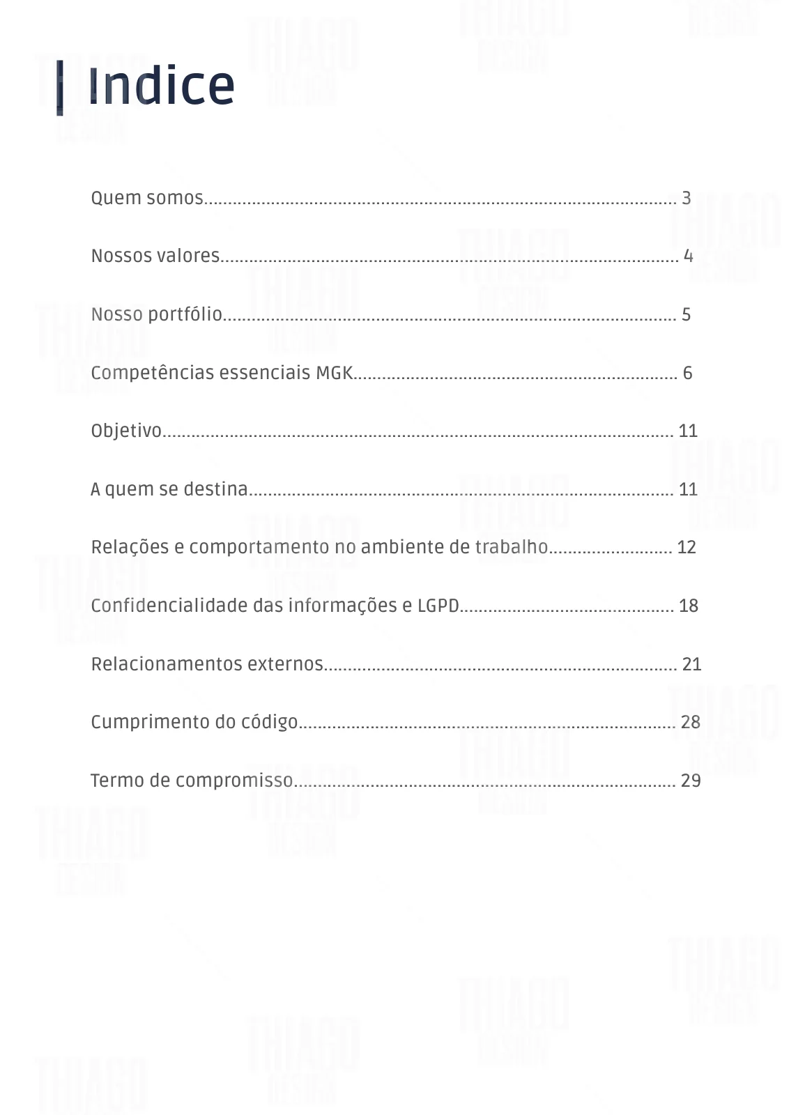 Apresentação — Código de Ética MGK