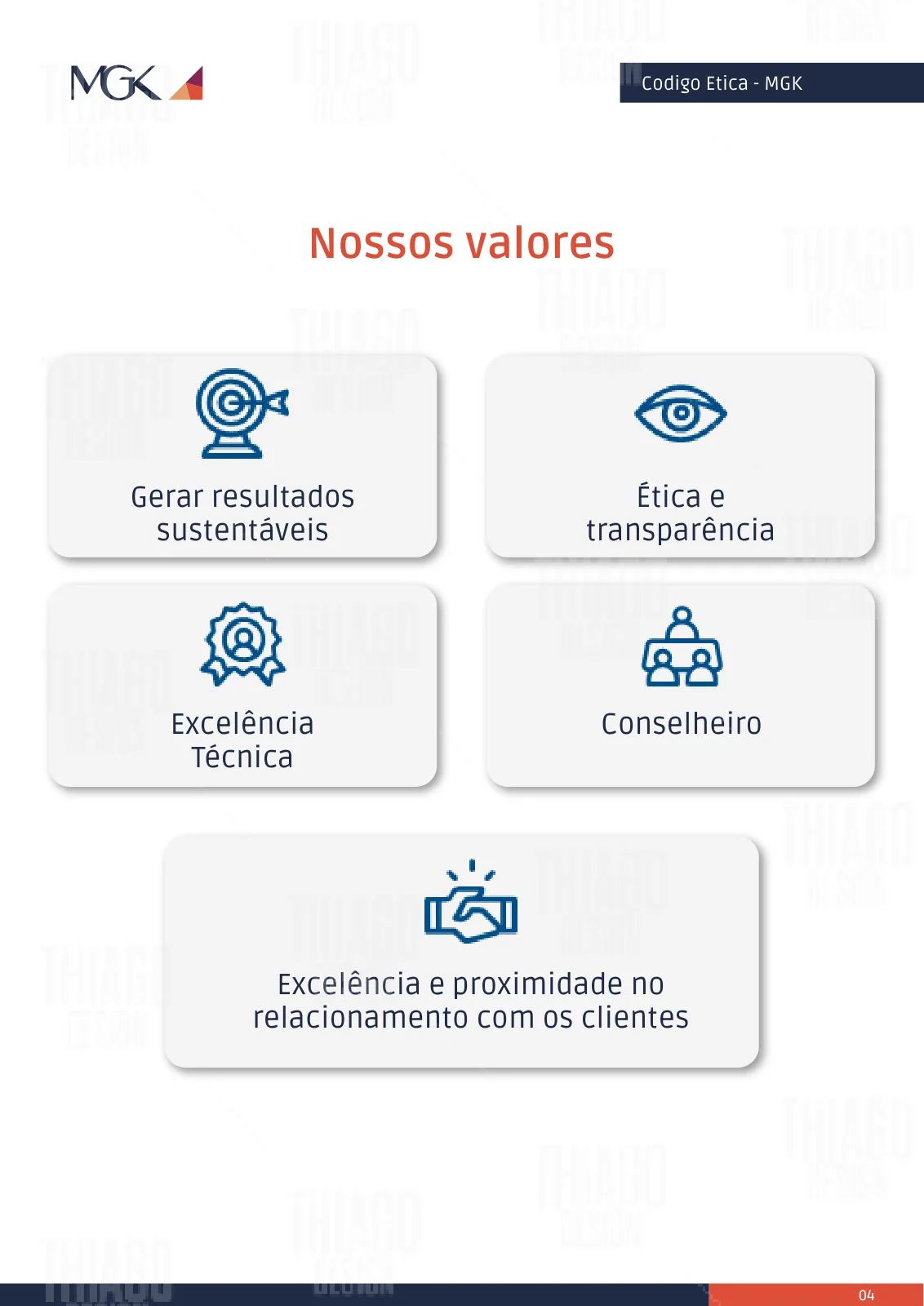 Apresentação — Código de Ética MGK
