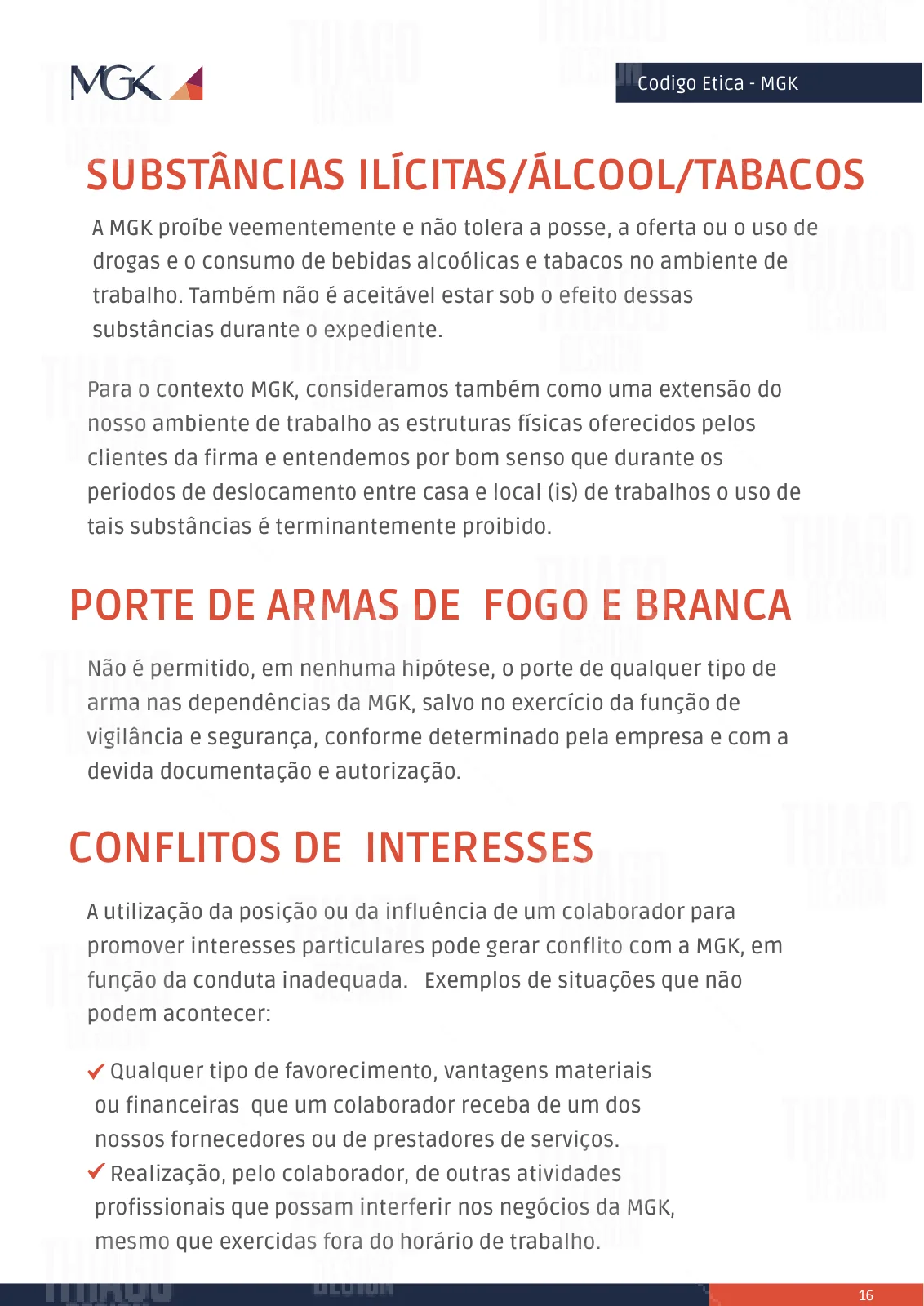 Apresentação — Código de Ética MGK