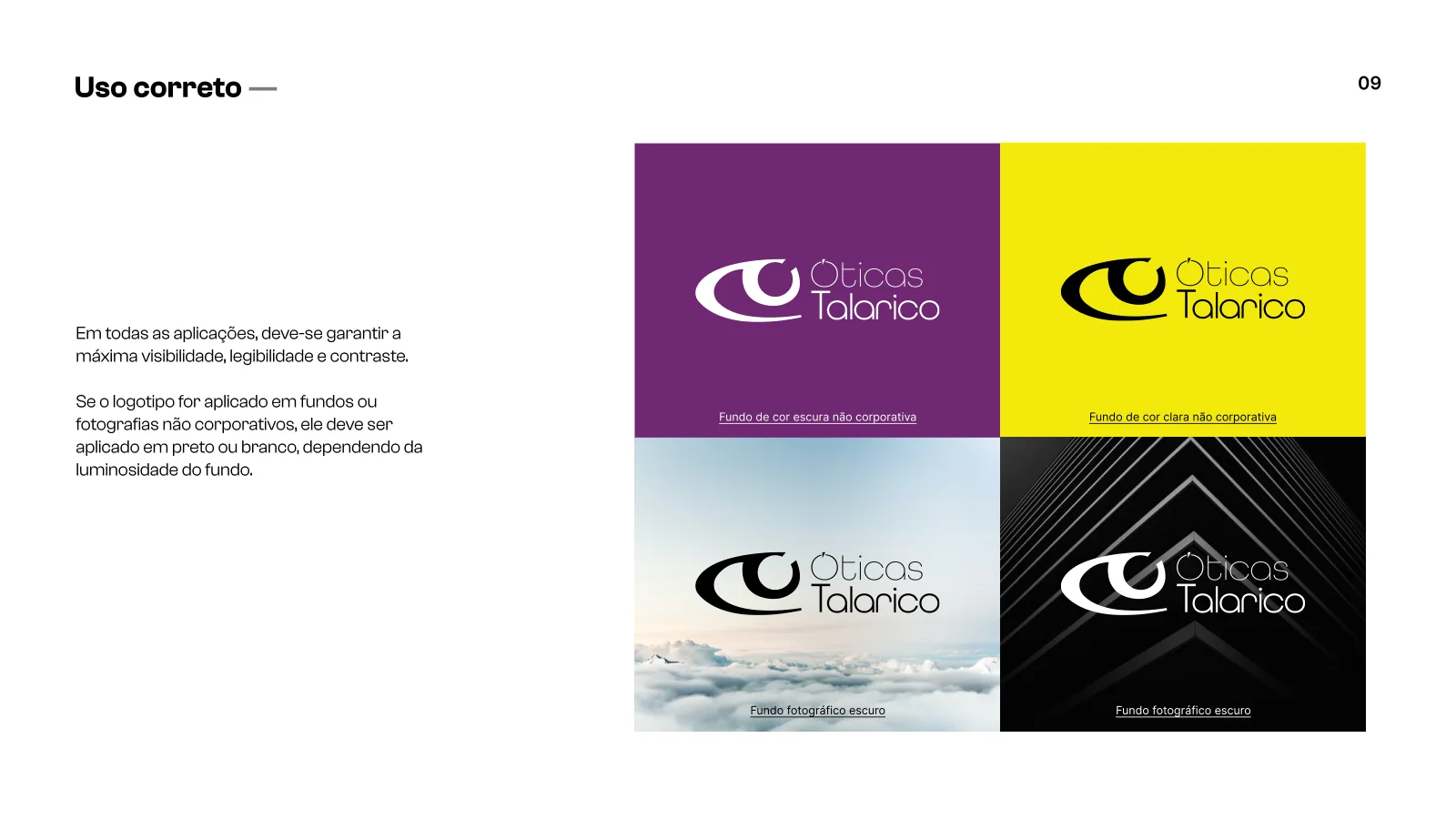 Apresentação — Óticas Talarico