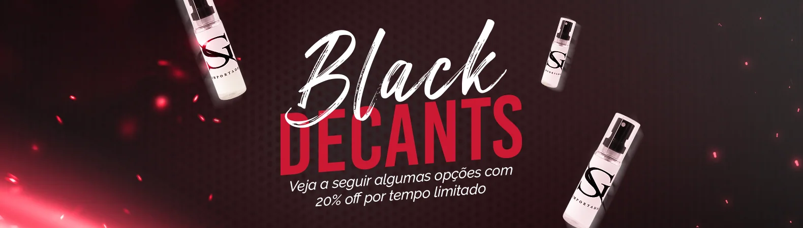 Banners de site: Black Decants — SG Importados