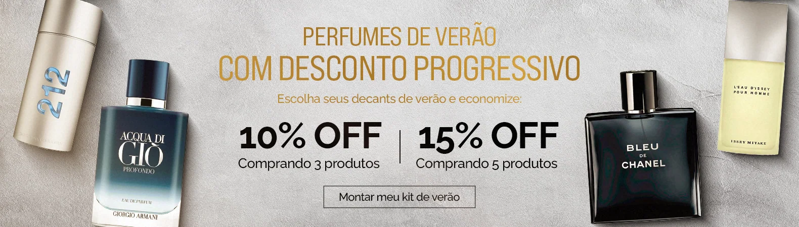 Banners de site: Perfumes de verão — SG Importados