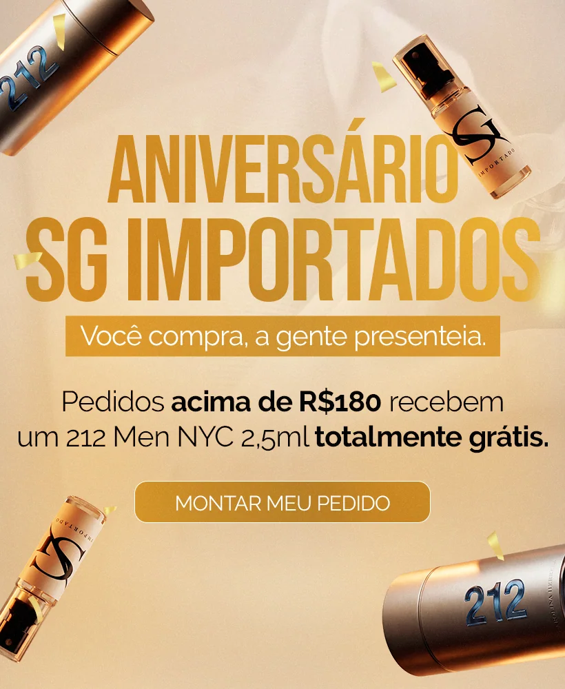 Banners mobile: Aniversário — SG Importados